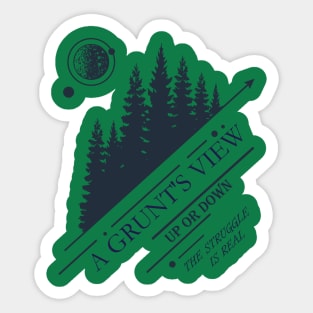 THE CHALLENGE OF A MOUNTAIN Sticker